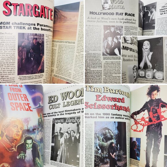 Cinefantastique Magazine Oct 1994 Tim Burton Scissorhands John Carpenter Ed Wood - Picture 4 of 7